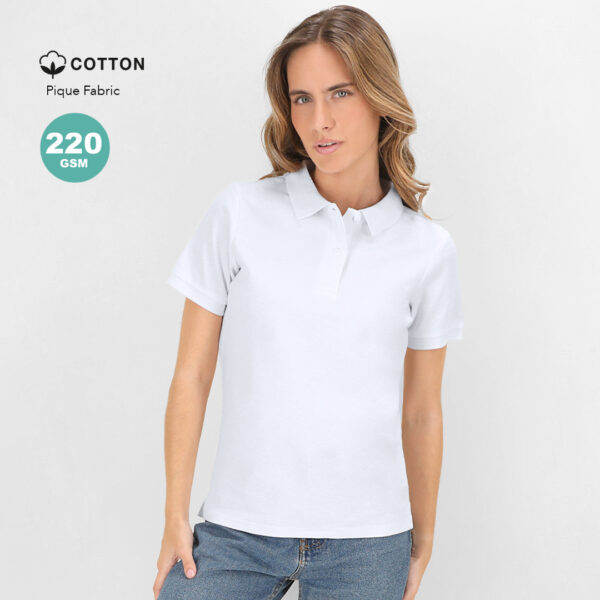 Polo Mulher Branco KOUPAN